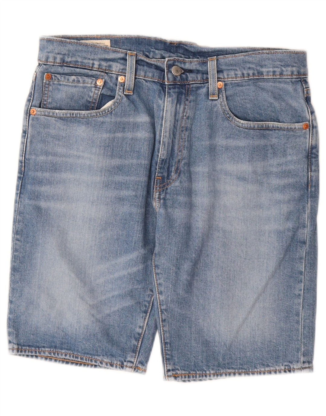 LEVI'S Masculino 502 Shorts Jeans W32 Médio Azul Algodão
