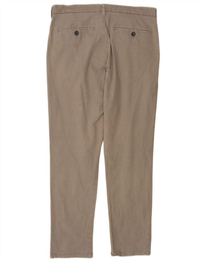 Calça Chino Masculina Slim Marks & Spencer W32 L29 Algodão Cinza
