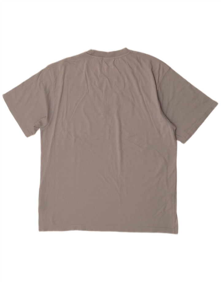 Camiseta masculina gráfica FILA Top XL algodão cinza