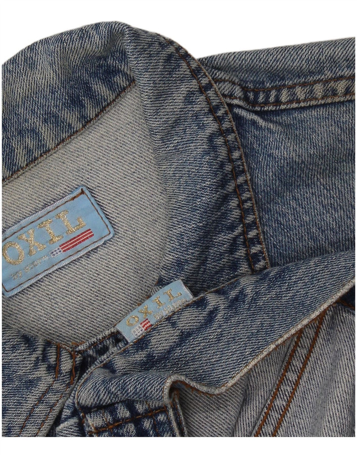 Jaqueta jeans feminina VINTAGE UK 14 azul médio