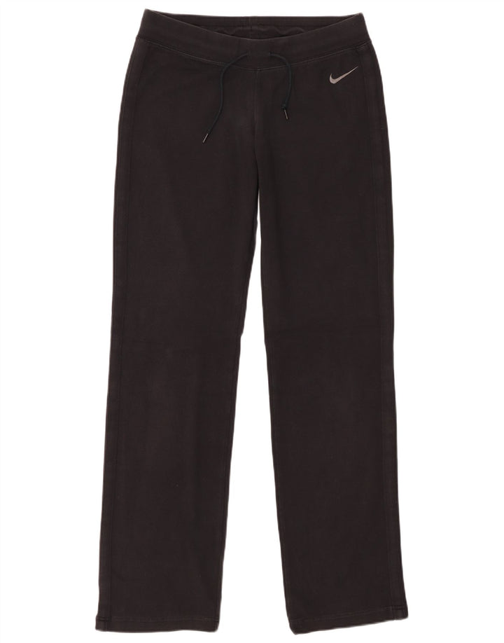Calça de treino feminina Nike UK 12 médio preto algodão