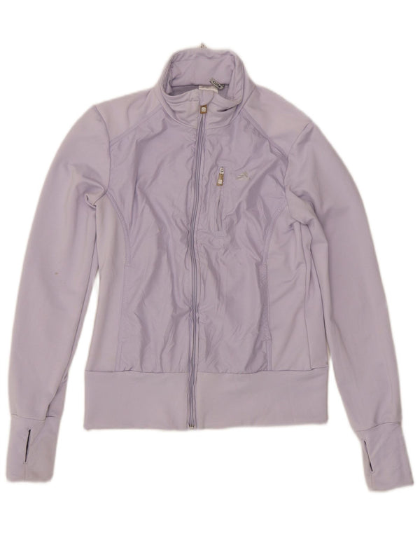 Adidas Womens Clima 365 Tracksuit Top Jacket UK 12 Médio Roxo Poliéster
