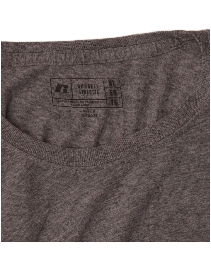 Camiseta Russell Athletic Boys Top 14-15 Anos XL Cinza