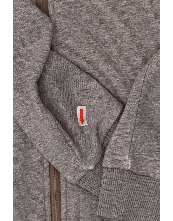 PUMA Womens Zip Hoodie Sweater UK 12 Medium Grey Cotton Vintage Puma and Second-Hand Puma from Messina Hembry 