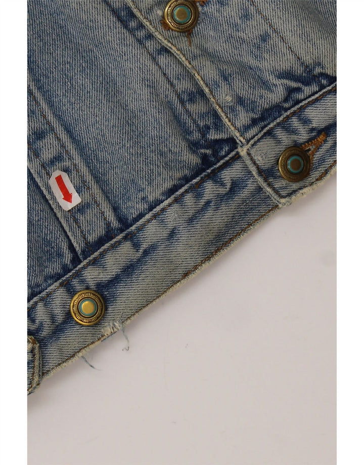 Jaqueta jeans feminina grande JEP'S Reino Unido 10 algodão azul pequeno