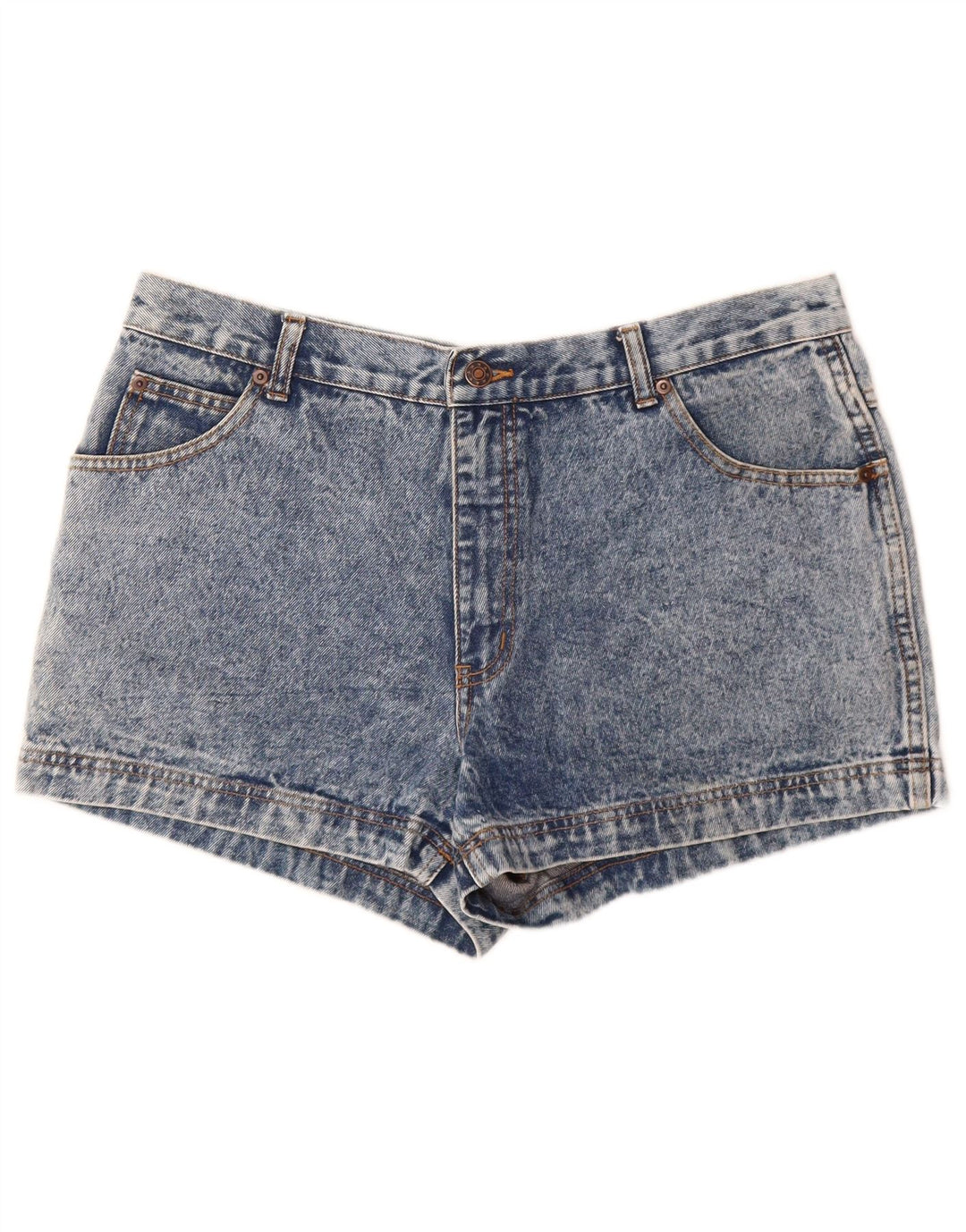 Shorts jeans feminino BERTO LUCCI W34 grande algodão azul