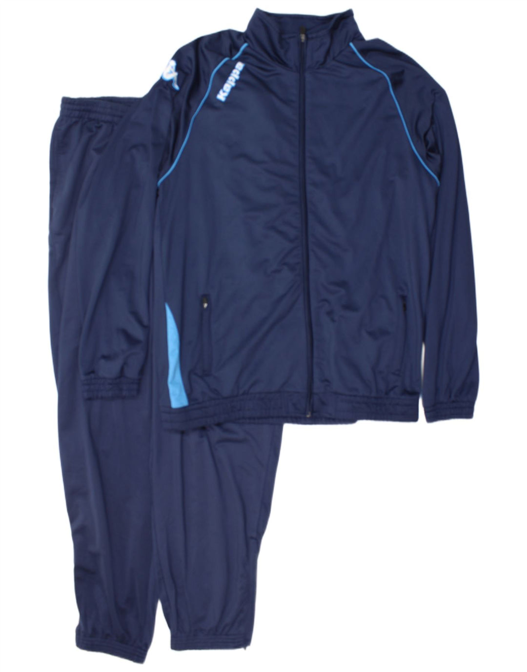 Fato de treino completo masculino Kappa 2XL poliéster azul marinho