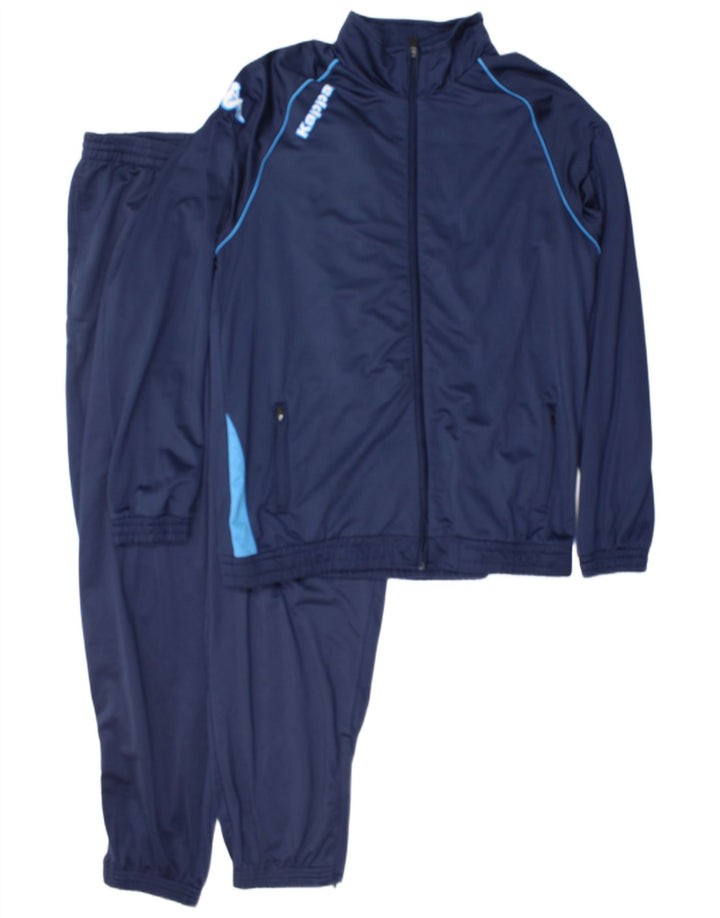 Fato de treino completo masculino Kappa 2XL poliéster azul marinho