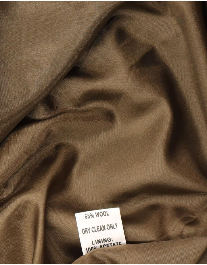 Sobretudo feminino Gold By Michael H Loose Fit Reino Unido 12 lã verde médio
