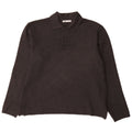 Zara Suéter masculino com gola polo e viscose cinza médio