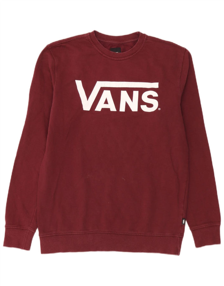 Vans Mens Graphic Moletom Jumper Médio Borgonha
