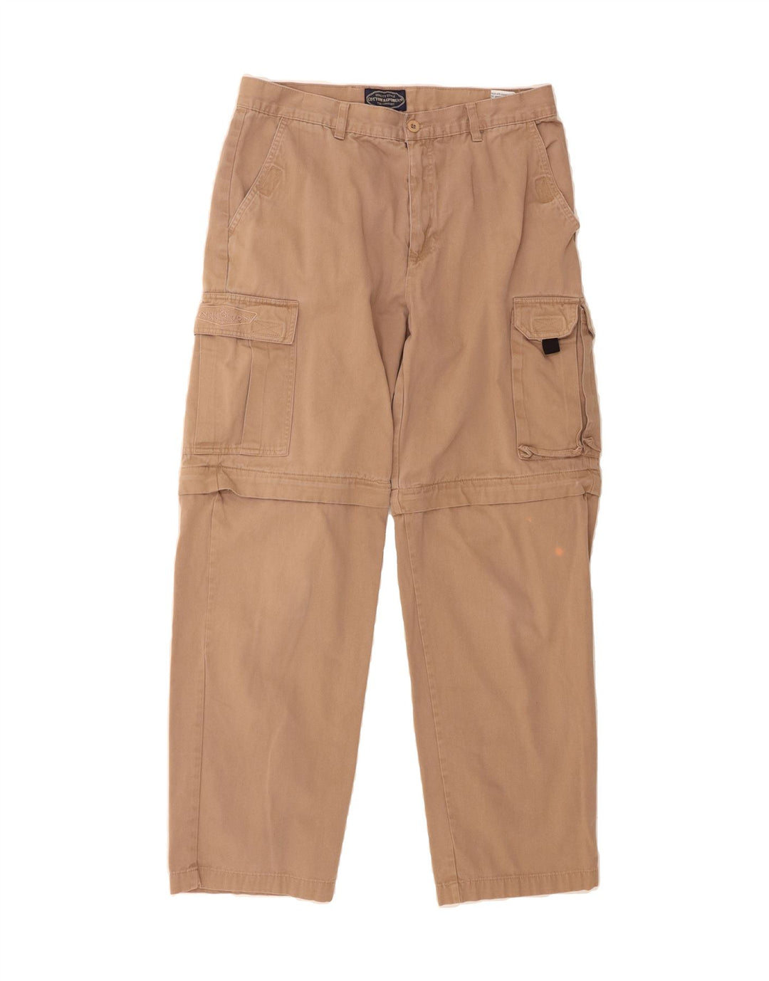 COTTON REPUBLIC Mens Straight Cargo Trousers W34 L30 Grey Cotton Vintage Cotton Republic and Second-Hand Cotton Republic from Messina Hembry 