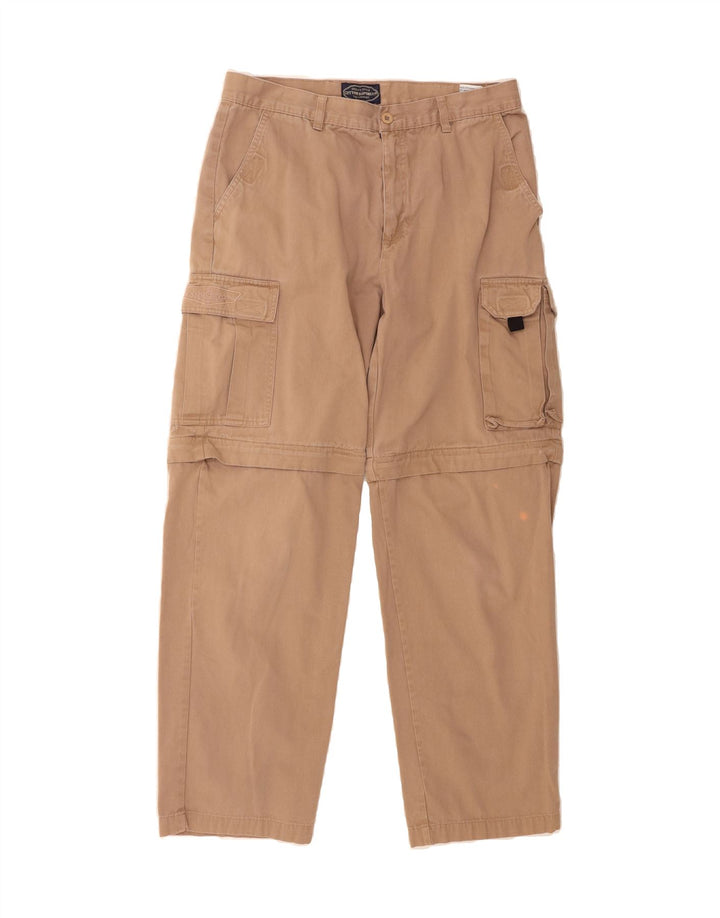 COTTON REPUBLIC Mens Straight Cargo Trousers W34 L30 Grey Cotton Vintage Cotton Republic and Second-Hand Cotton Republic from Messina Hembry 