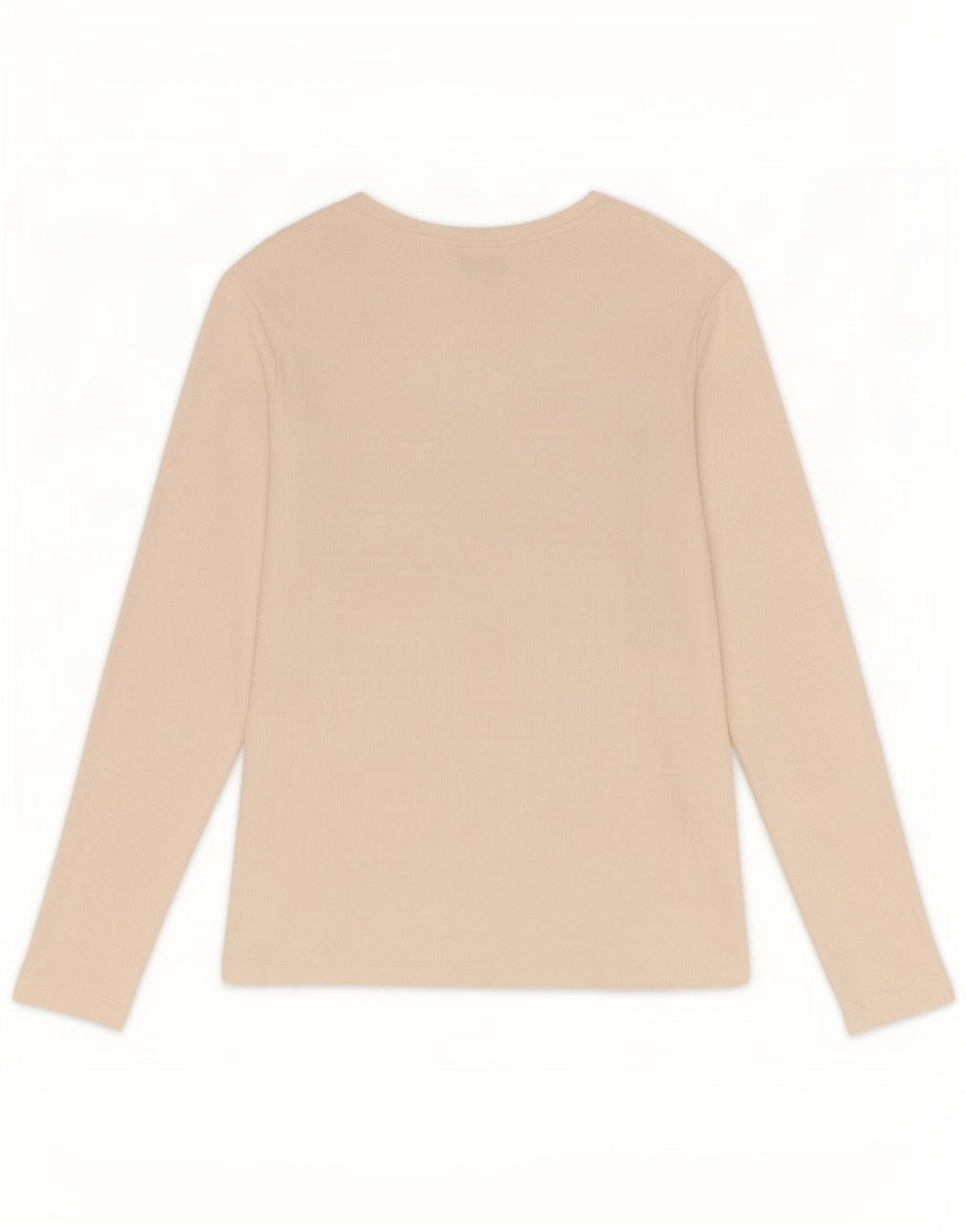 Top feminino Marks & Spencer manga comprida Reino Unido 16 grande algodão branco