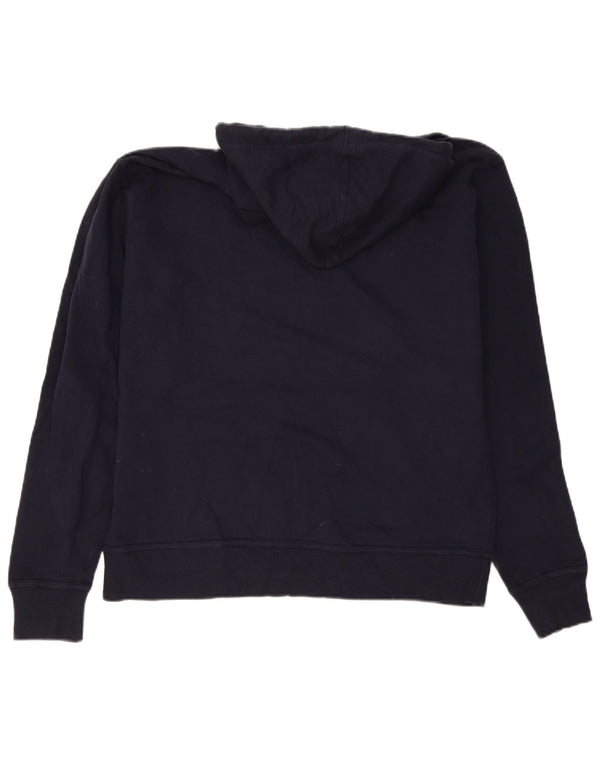 Jumper masculino com capuz gráfico Champion grande algodão azul marinho