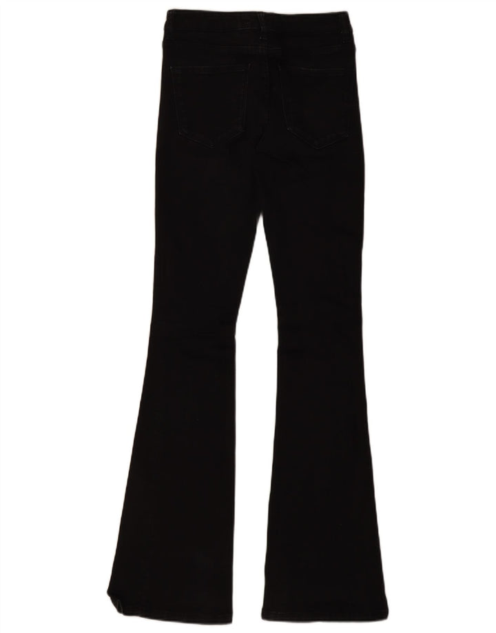 Calça jeans feminina Zara Slim Flared EU 36 XS W26 L33 Preto