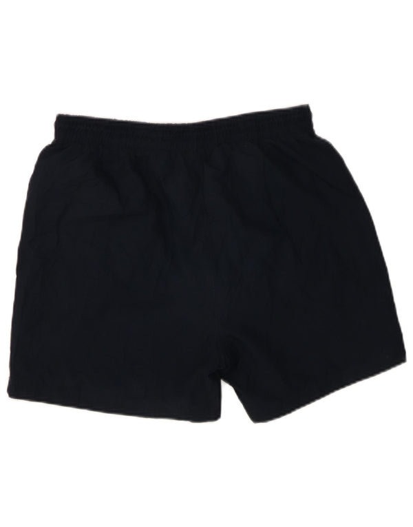 Shorts esportivos femininos REEBOK UK 14 grande poliéster azul marinho