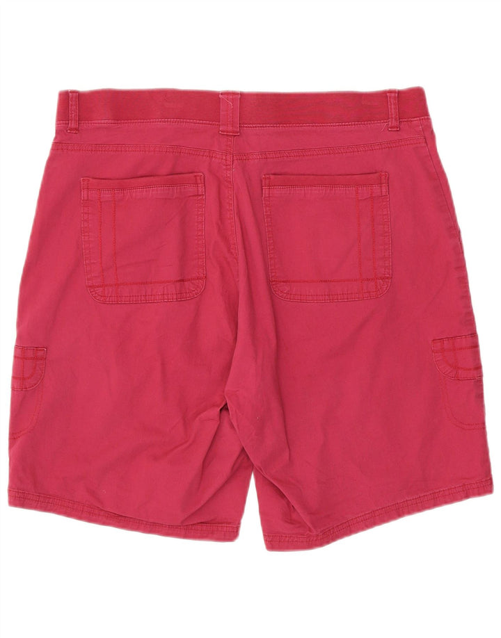 Shorts cargo feminino Lee com ajuste relaxado EUA 16 2XL W36 algodão rosa