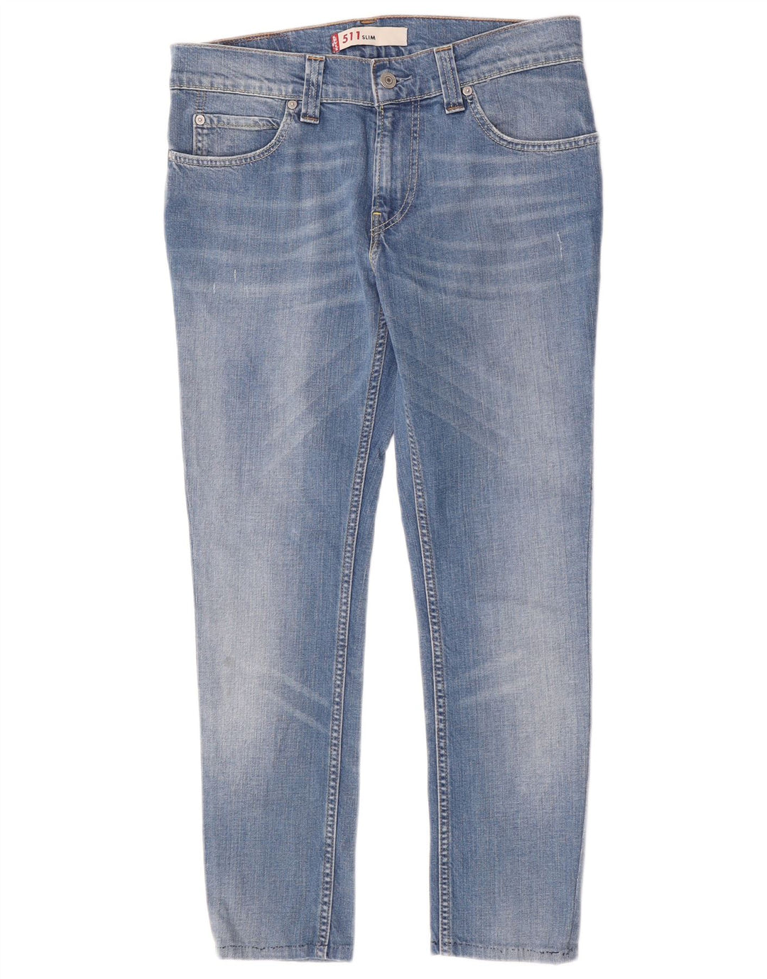 Calça jeans feminina Levi's 511 Slim W32 L26 azul algodão
