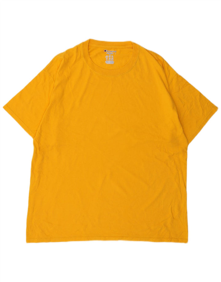 Camiseta masculina CHAMPION Top XL algodão amarelo