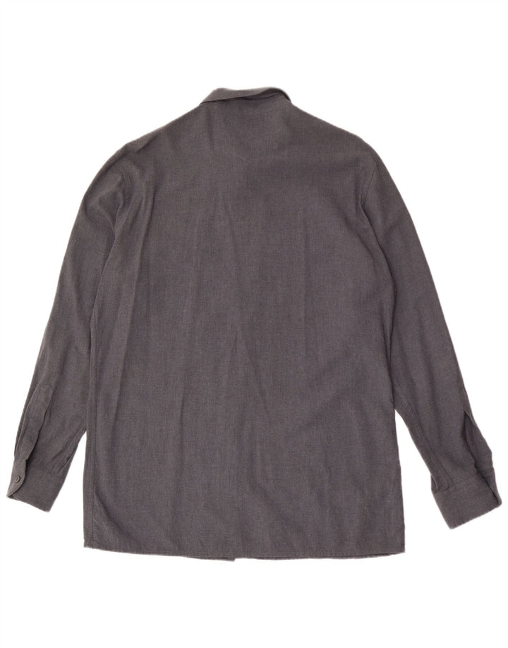 Camisa masculina Hugo Boss grande viscose cinza