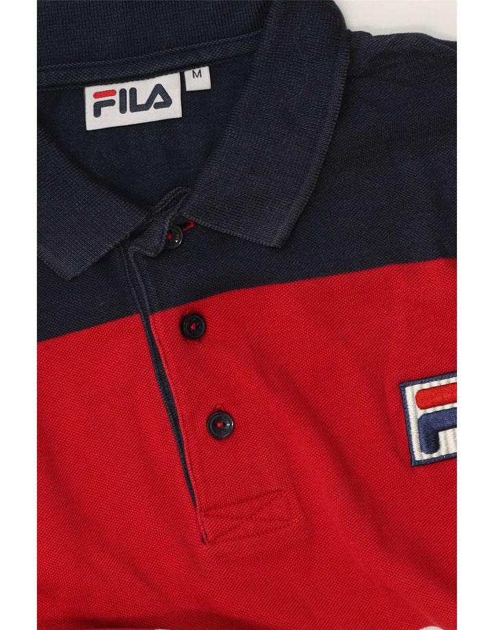 Camisa polo masculina Fila média multicolorida colorblock