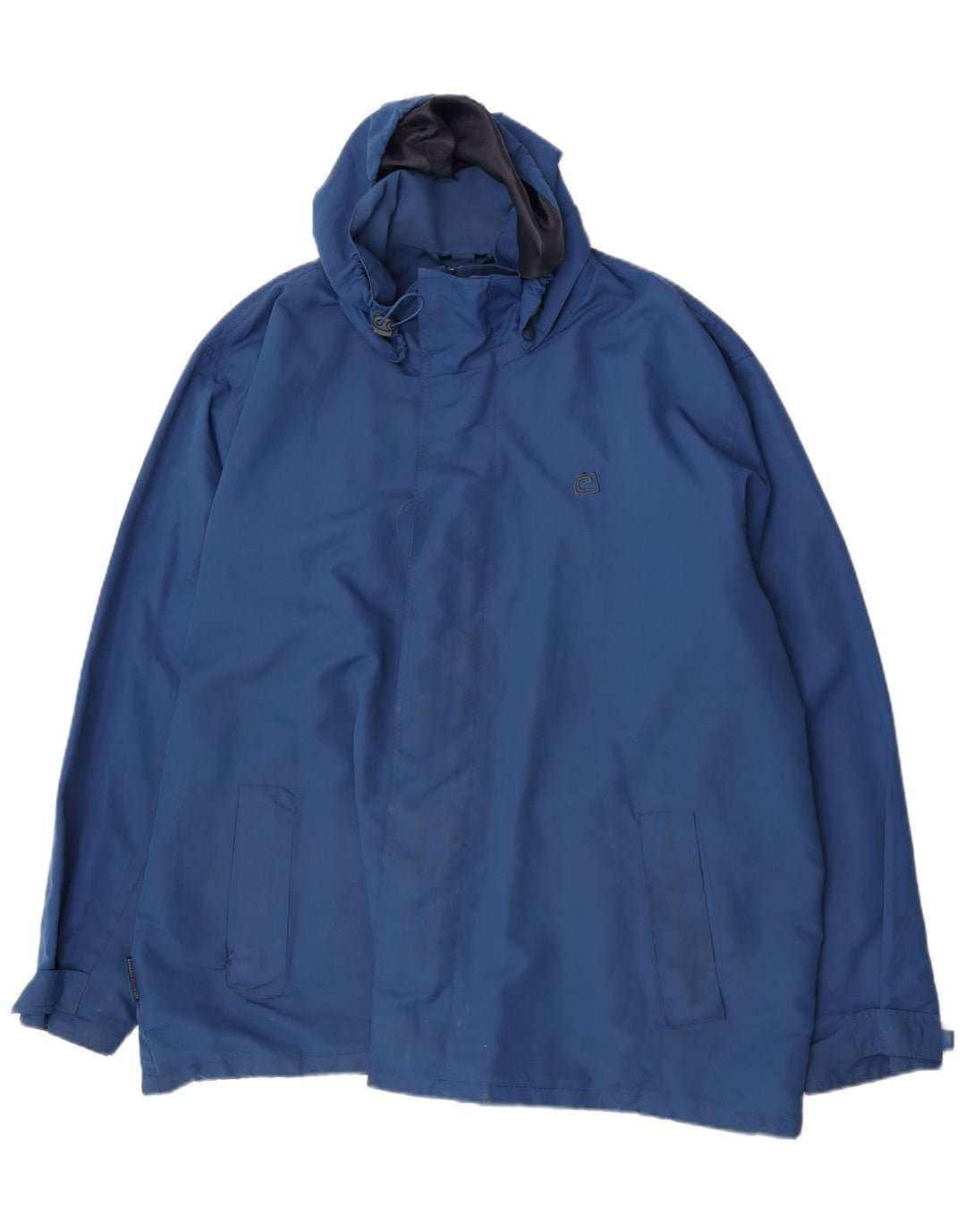 Jaqueta de chuva masculina Mountain Essentials com capuz Reino Unido 46 3XL azul nylon