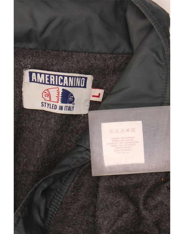 Jaqueta bomber masculina Americanino UK 40 grande nylon preto