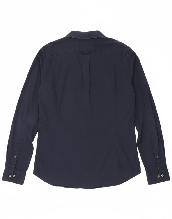 Camisa Slim Masculina ICEBERG Azul Marinho Médio