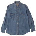 Camisa jeans feminina CARRERA UK 16 grande azul