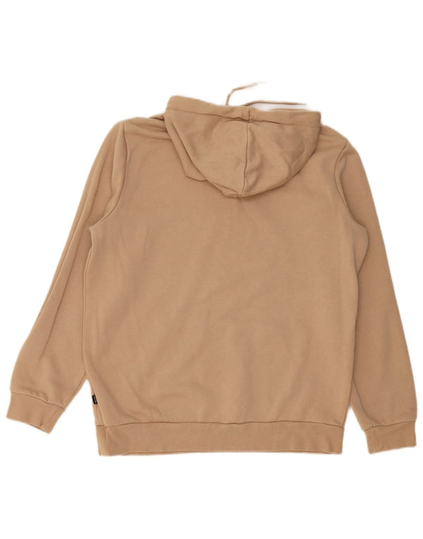 PUMA Mens Graphic Hoodie Jumper Médio Algodão Bege