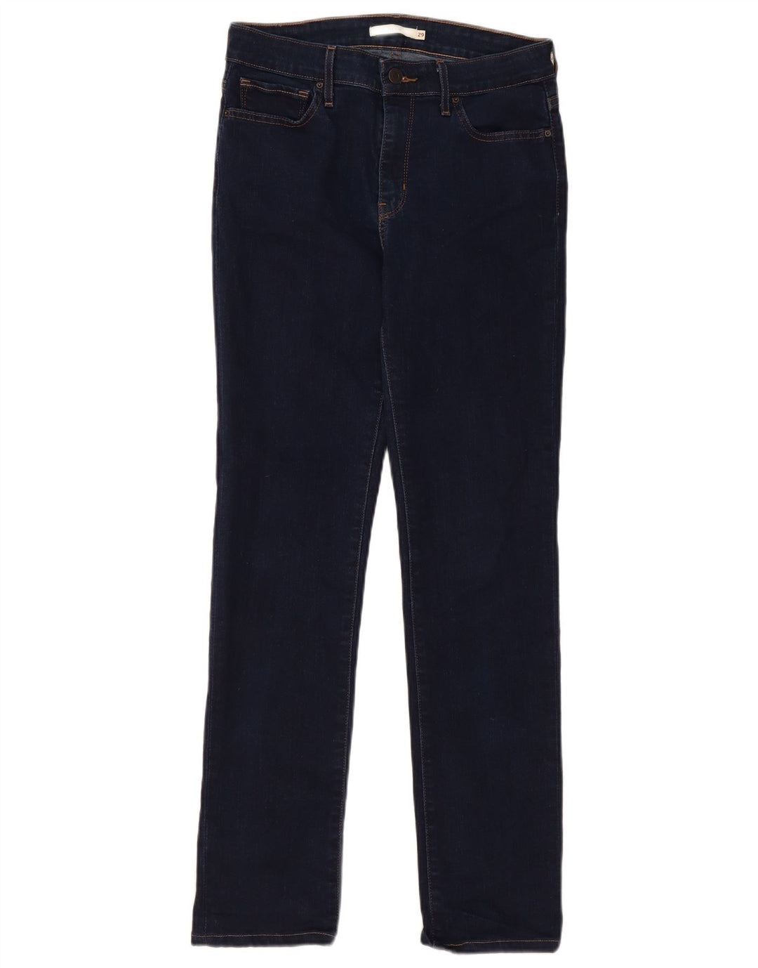 Calça jeans feminina Levi's 712 Slim W29 L32 azul marinho algodão