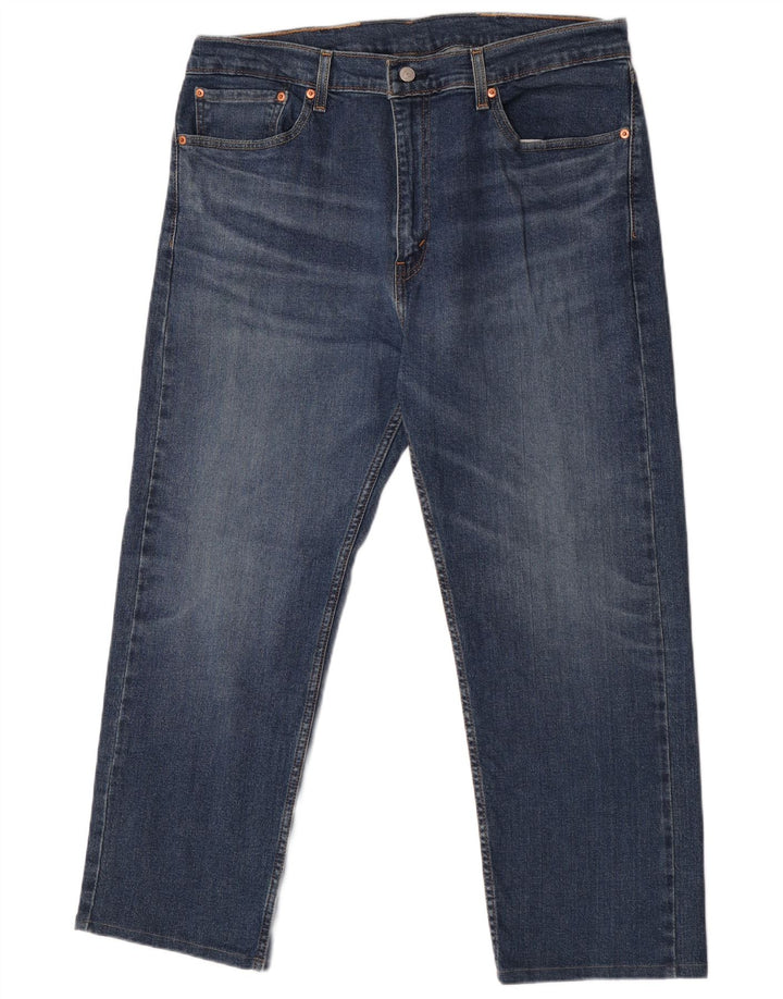 Levi's Masculino 505 Straight Jeans W38 L30 Azul Algodão