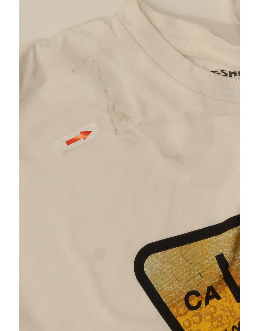 Camiseta Vans masculina gráfica grande algodão branco