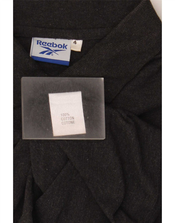 Camisa polo masculina Reebok grande algodão preto