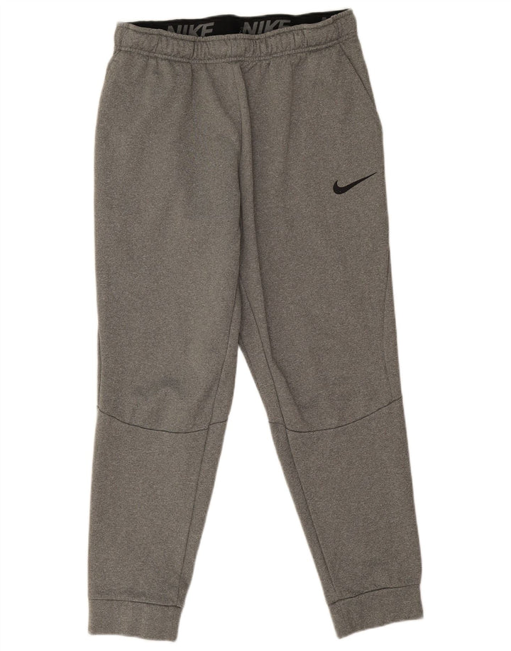 Calça esportiva masculina Nike Dri Fit joggers grande poliéster manchado cinza