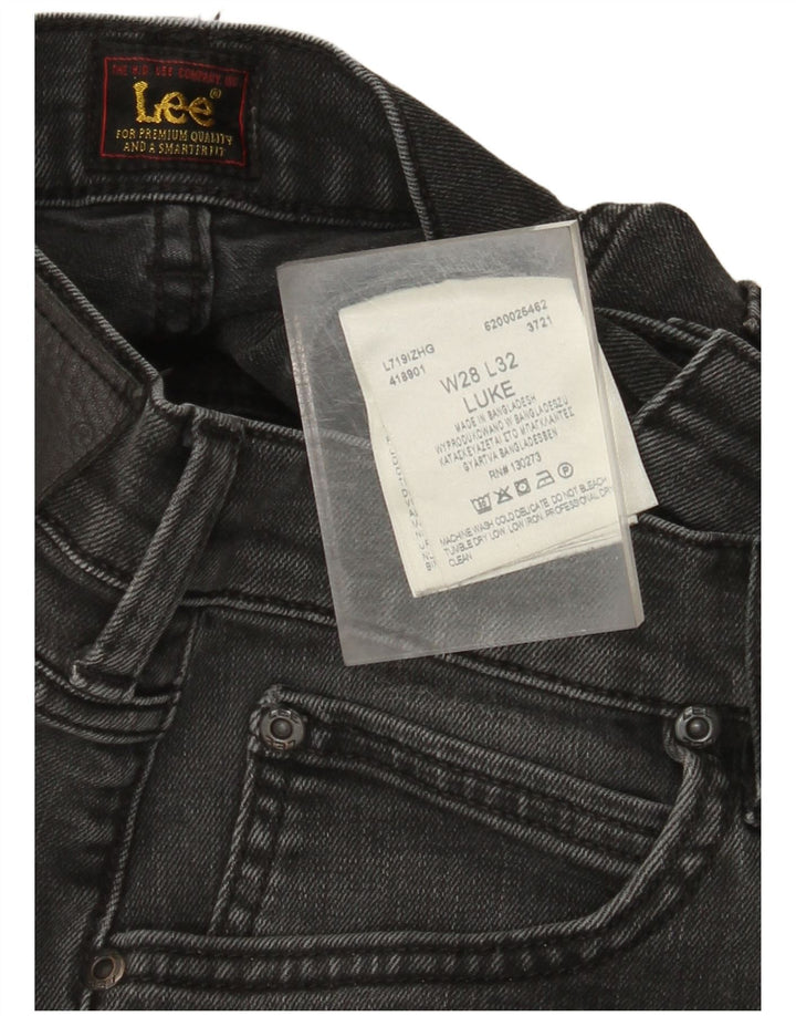 Lee Mens Luke Slim Jeans W28 L32 Algodão Cinza