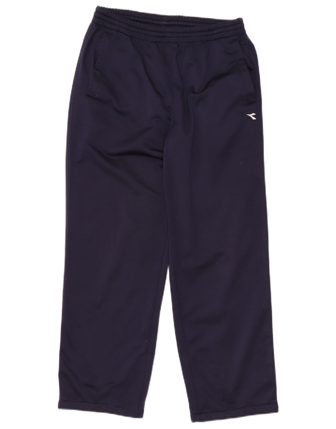 Calça de treino feminina DIADORA UK 16 grande poliéster azul marinho