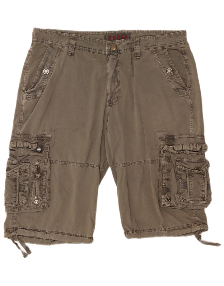 Shorts cargo masculino FOREX W38 XL algodão cáqui