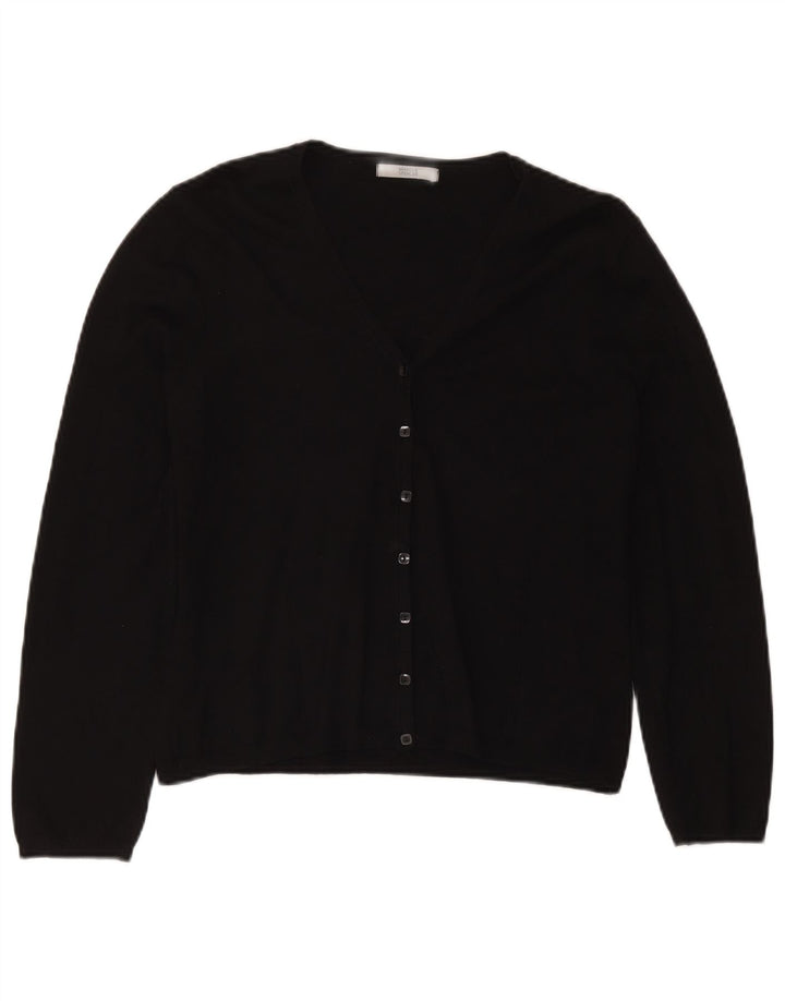Suéter cardigã feminino Marks & Spencer UK 14 viscose preta média