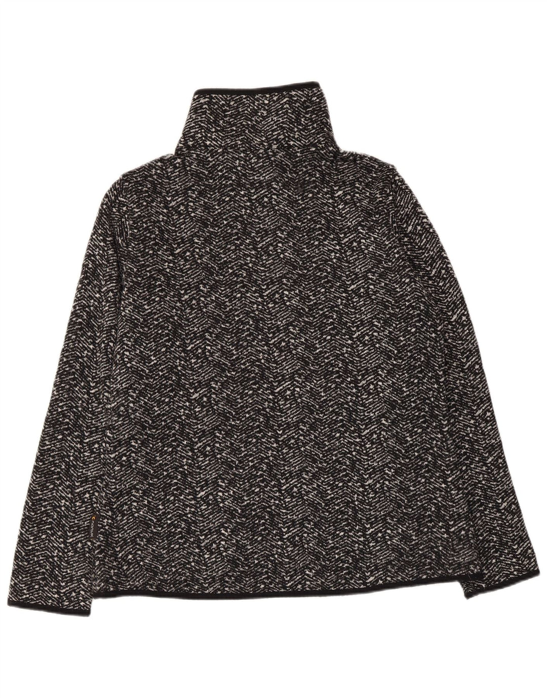 JACK WOLFSKIN Jaqueta feminina de treino Reino Unido 14/16 grande espinha de peixe preta