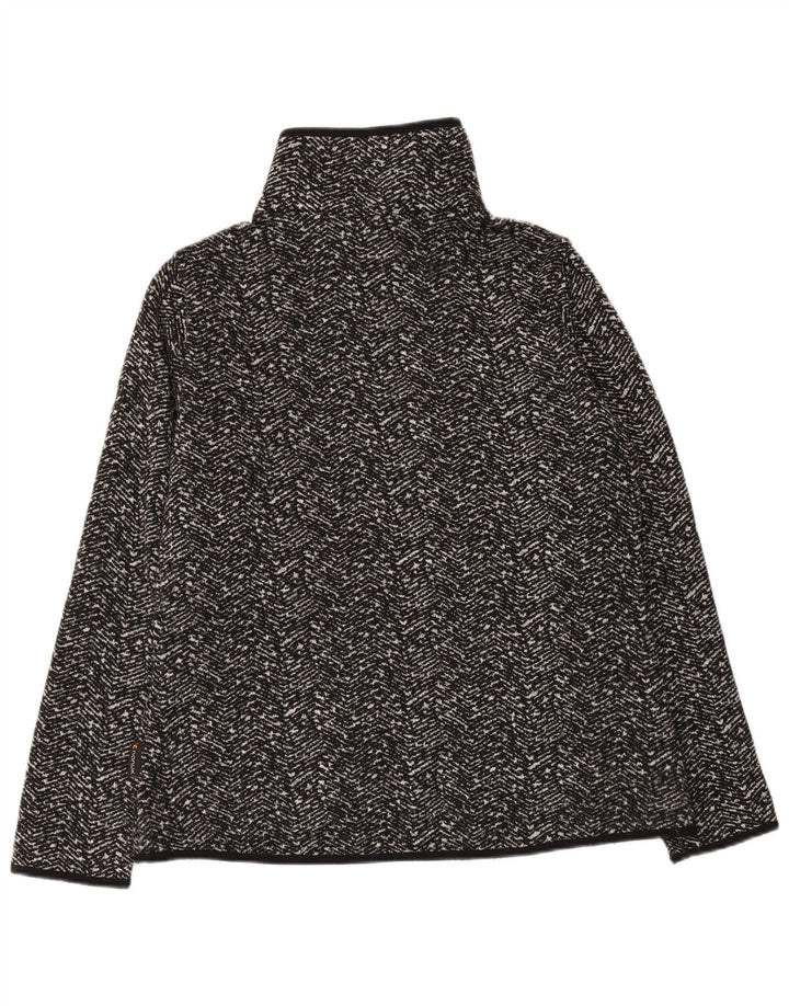 JACK WOLFSKIN Jaqueta feminina de treino Reino Unido 14/16 grande espinha de peixe preta