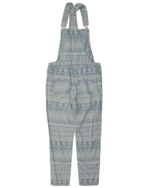 Calça jeans feminina Benetton Slim XS W25 L25 Azul Fair Isle Lyocell
