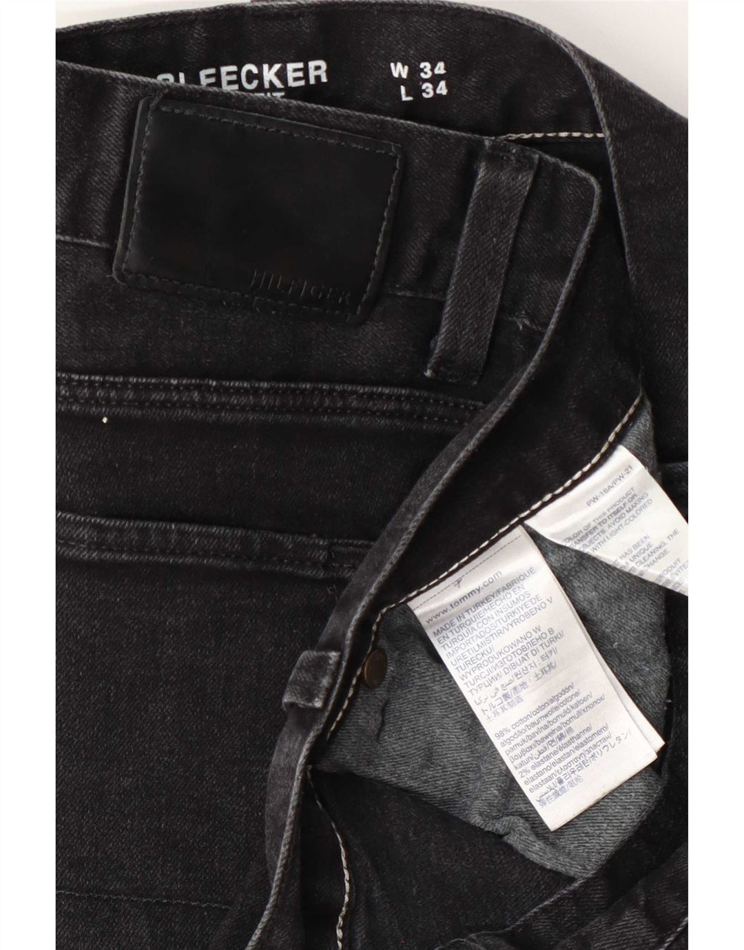 Wrangler Masculino Bleecker Slim Jeans W34 L34 Cinza Algodão
