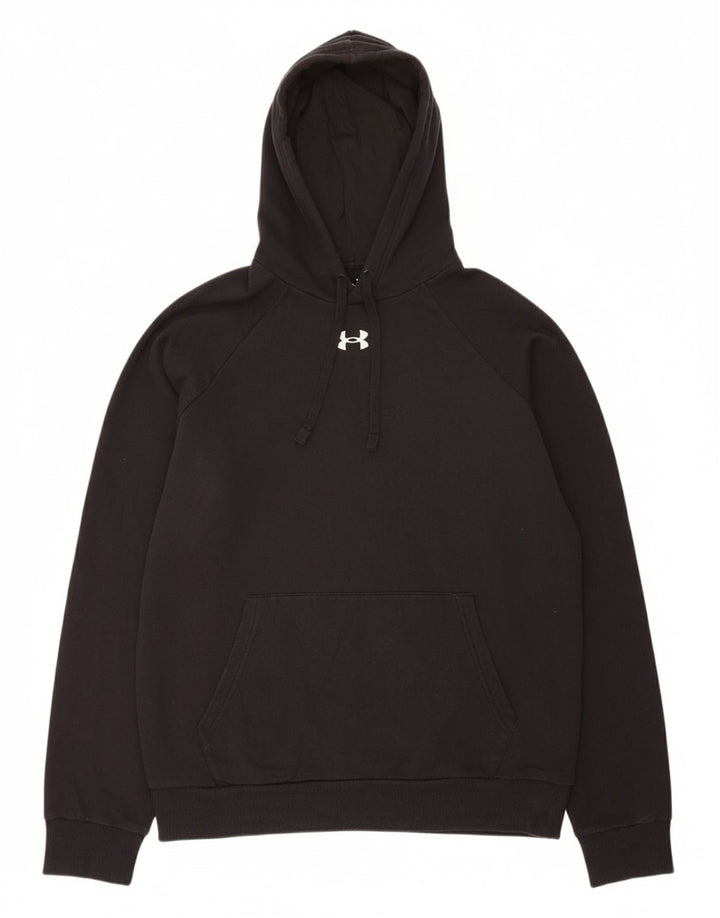 UNDER ARMOUR Suéter masculino com capuz médio algodão preto
