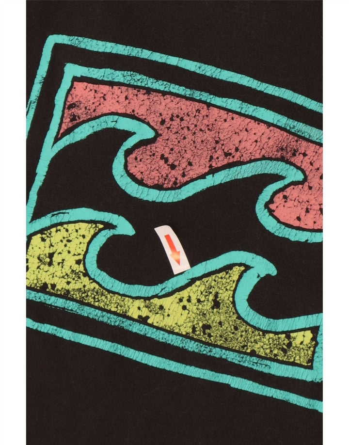 Colete gráfico masculino Billabong de algodão preto médio