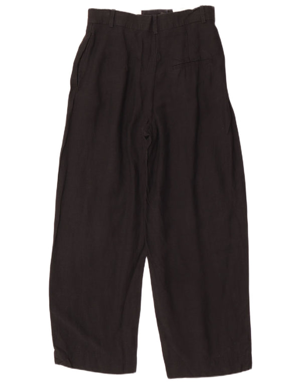 Calça Chino Feminina Cos Cintura Alta Perna Larga UE 34 XS W26 L26 Preta