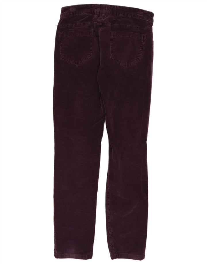Calça feminina casual justa Jigsaw W32 L30 roxa