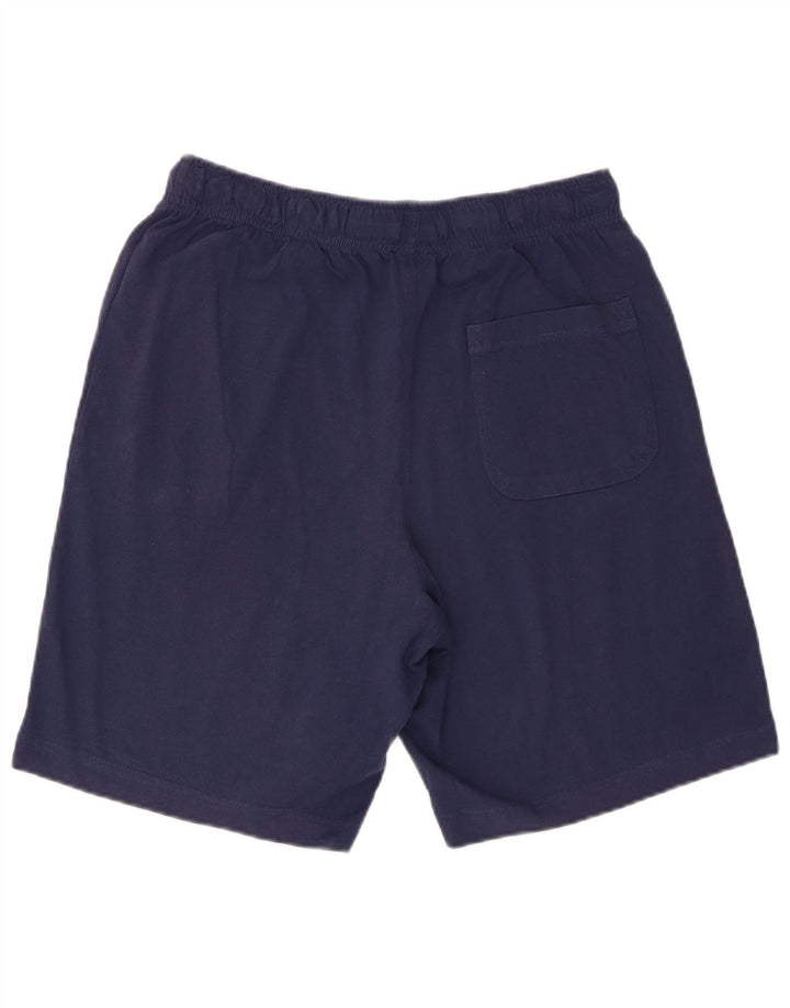 Shorts esportivos masculinos Puma médio azul marinho algodão