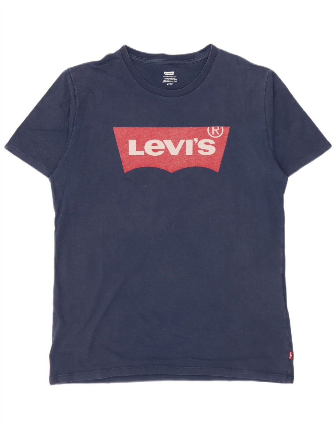 Camiseta gráfica masculina LEVI'S top pequeno algodão azul marinho